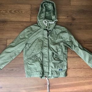 Abercrombie & Fitch Green Utility Military Jacket